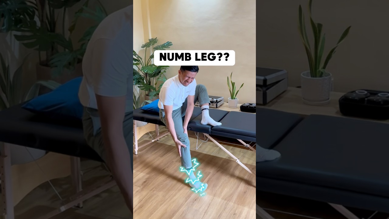 DO YOU HAVE NUMB LEG? TRY THIS STRETCH 👍✅ #sciatica #sciaticapainrelief #numbness #shortsfeed