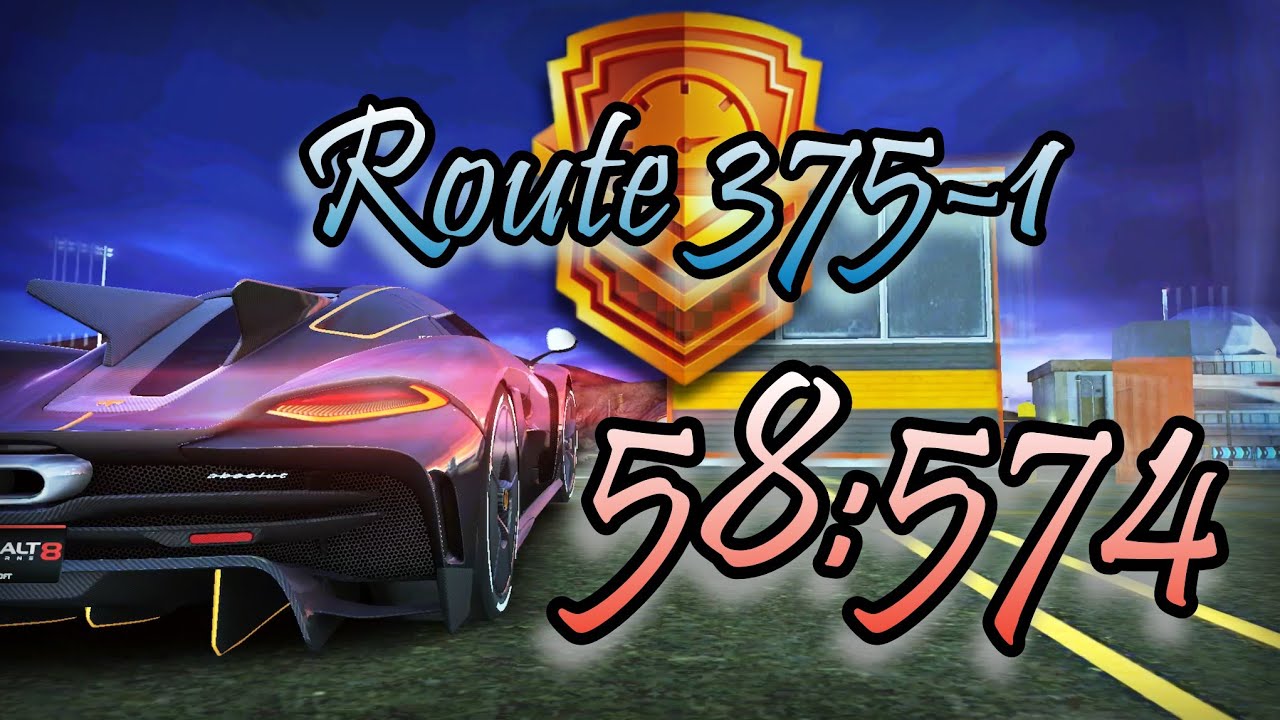 Asphalt 8 ROUTE 375-1 Gauntlet Defence 58:574