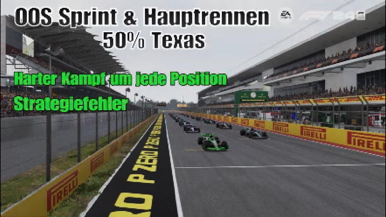 F1 24 Highlight OOS Sprint & Hauptrennen 50% Texas #keineFahrhilfen #Simracing