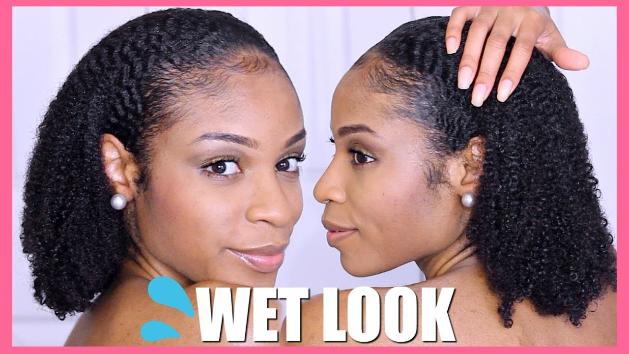 I TRIED THE WET LOOK ON MY TYPE 4 NATURAL HAIR😱