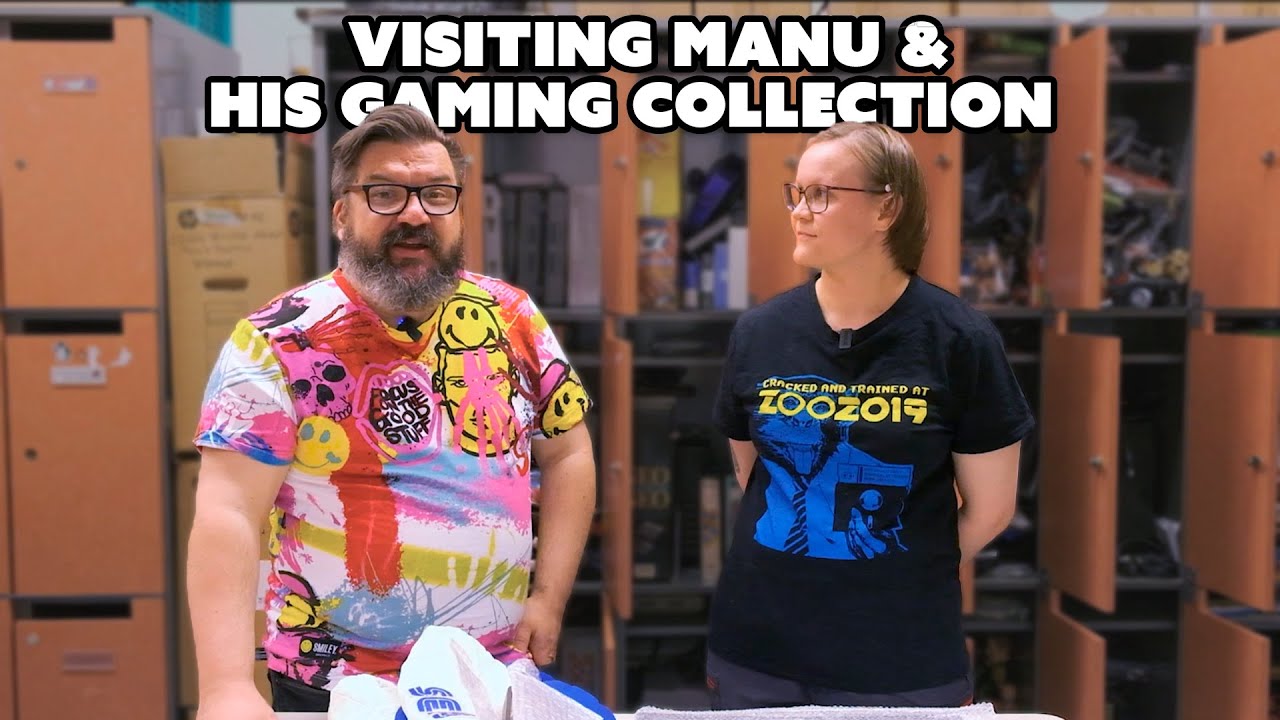 Visiting and interviewing gaming collector Manu Pärssinen