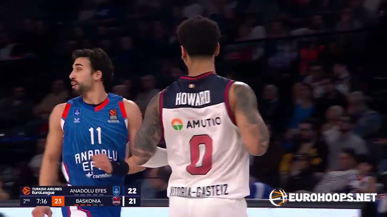 Anadolu Efes - Baskonia 80-87: Marcus Howard (28 pts, 5/8 3FG)