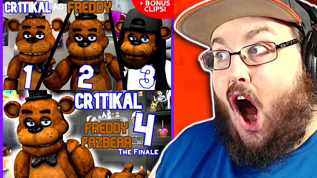 [SFM/FNAF] Реакция Cr1tikal на Freddy Fazbear 1-3 (+бонусные сцены) и Freddy Fazbear 4: The Final...