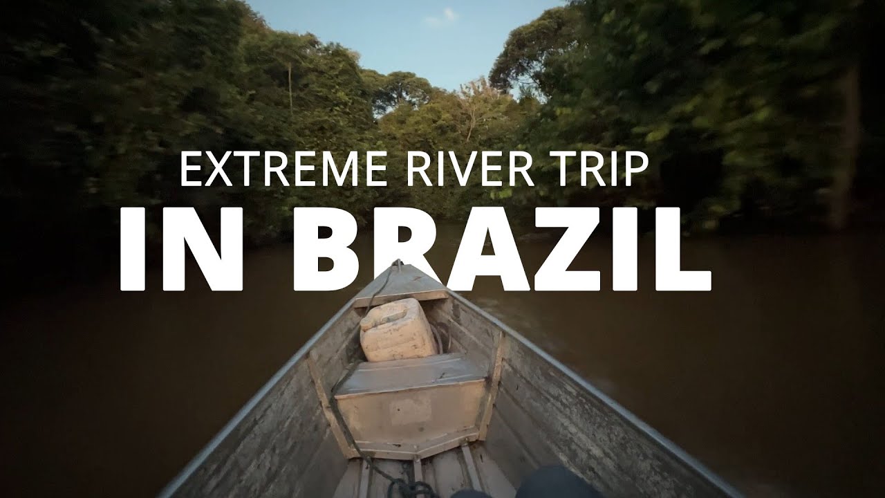 Extreme trip with canoa along Rio Purus