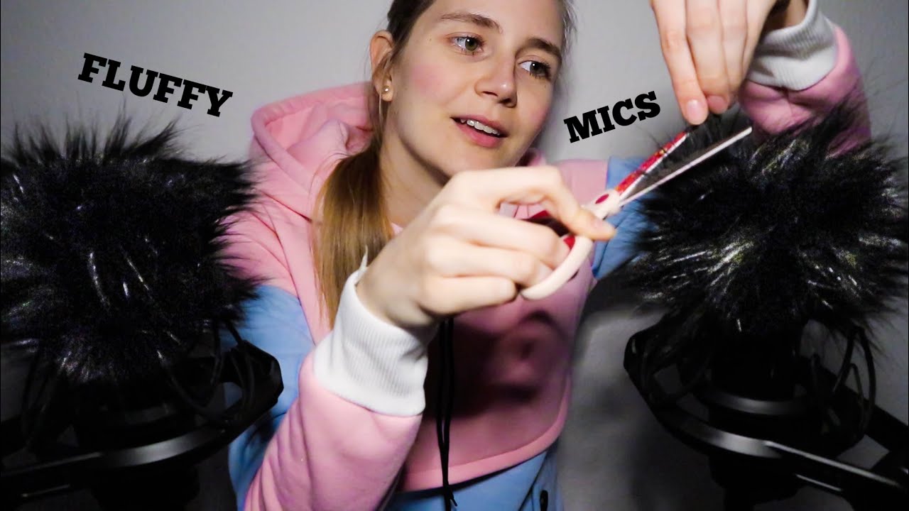 ASMR Fluffy Mic Triggers | Brushing, Massage, Touching, Blowing