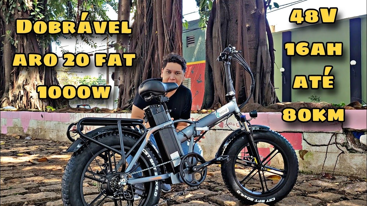 Essa Bike pode fazer até 80KM com uma única Carga e 1000W de potência