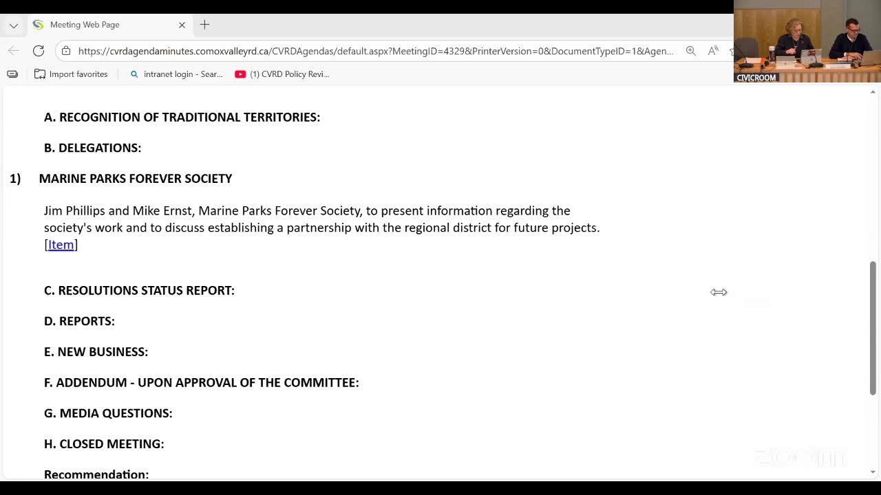 Regional Parks and Trails Committee - January 27, 2026