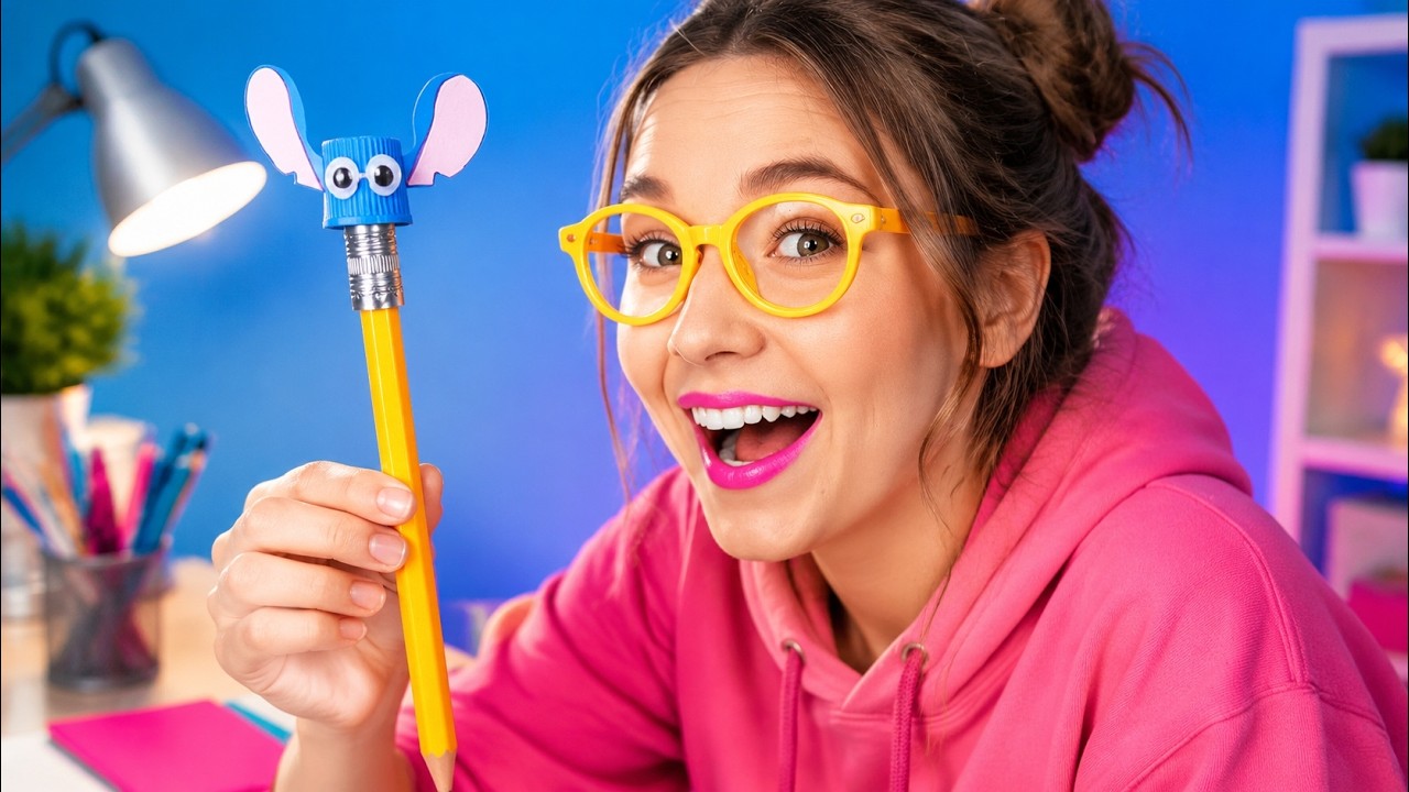 Materiais escolares fáceis de fazer em casa! Ideias geniais de artesanato para crianças da 123 GO!