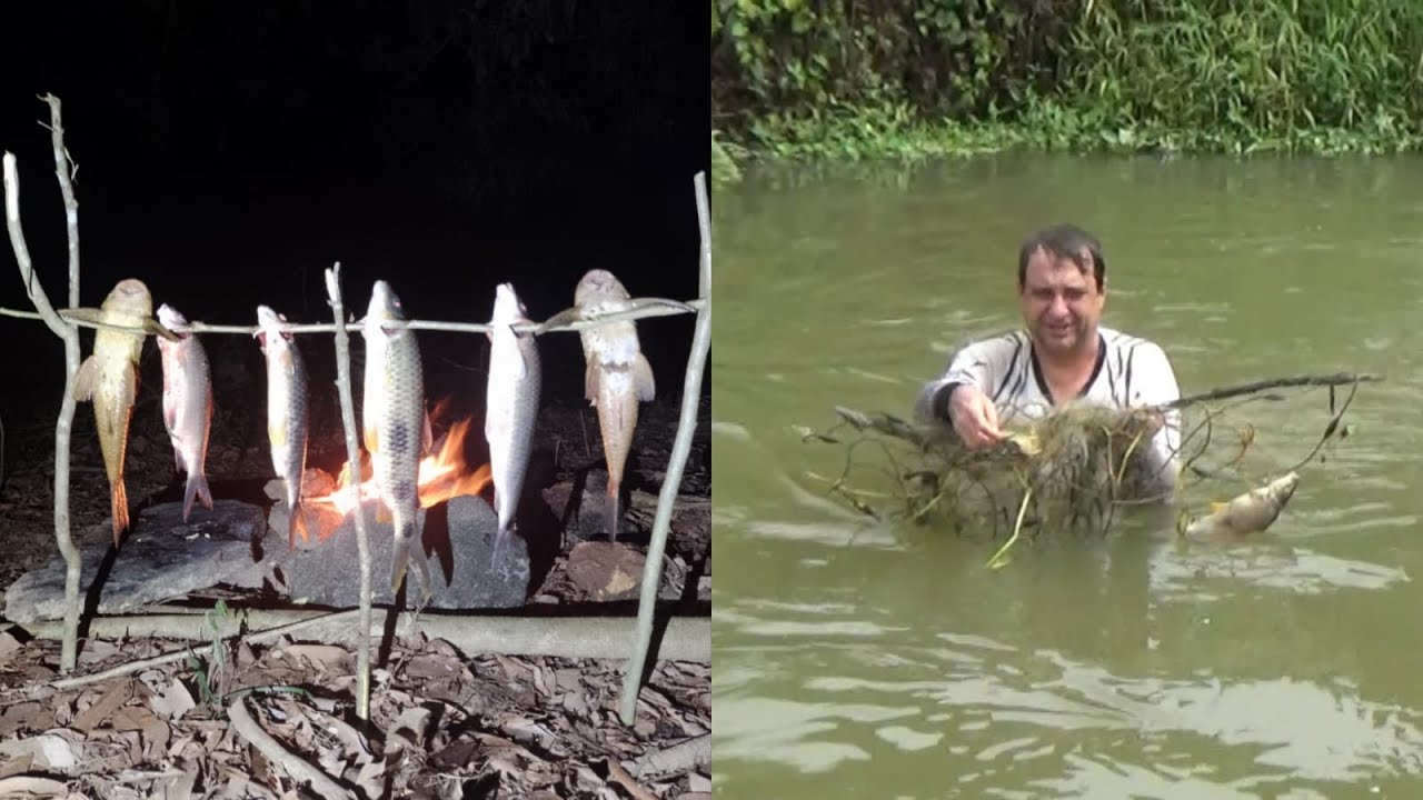 Acampamento na beirada do rio, foi triste ver esse ato de covardia