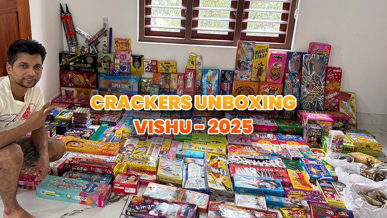 ഞാൻ വങ്ങിയ പടക്കങ്ങൾ | Crackers Unboxing Vishu 2025 #vishu2025 #padakkam
