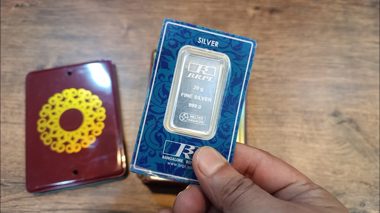 Bangalore Refinery 20 Gram 999 Purity Silver Bar – Certified Investment-Grade Bullion