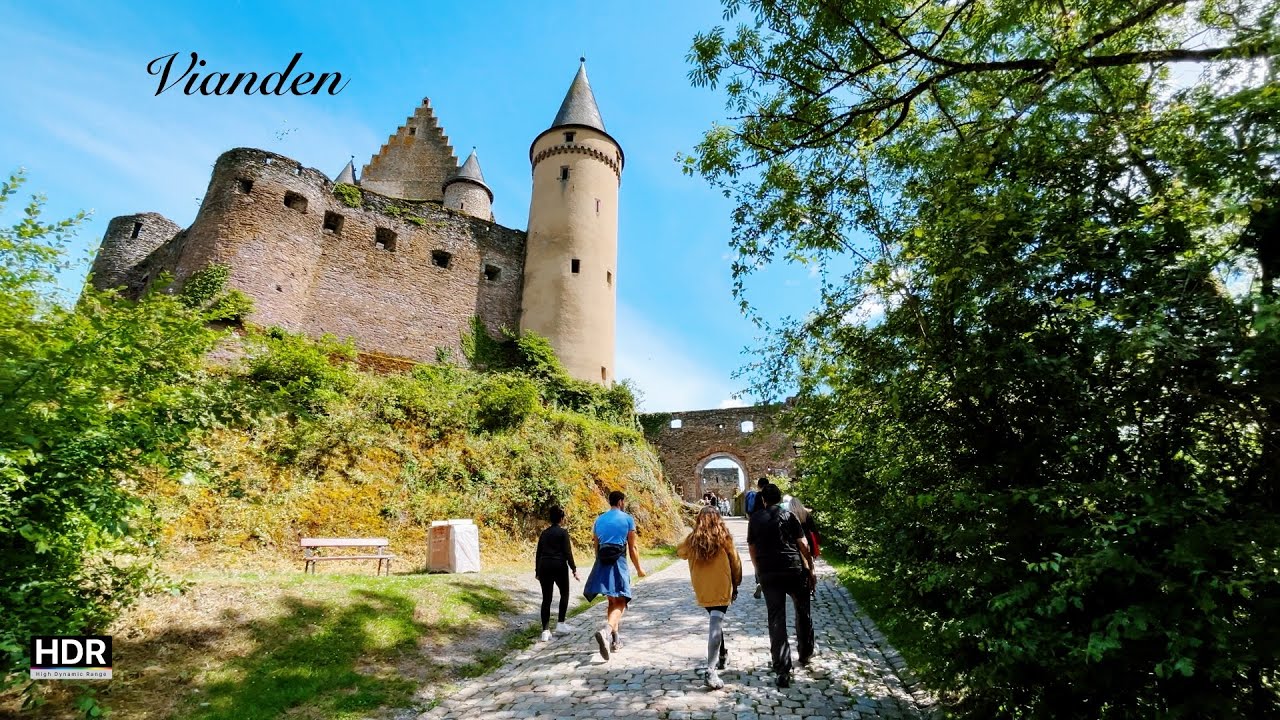 [Luxembourg] Vianden, take a walk with Viktor Hugo🇱🇺 4K HDR