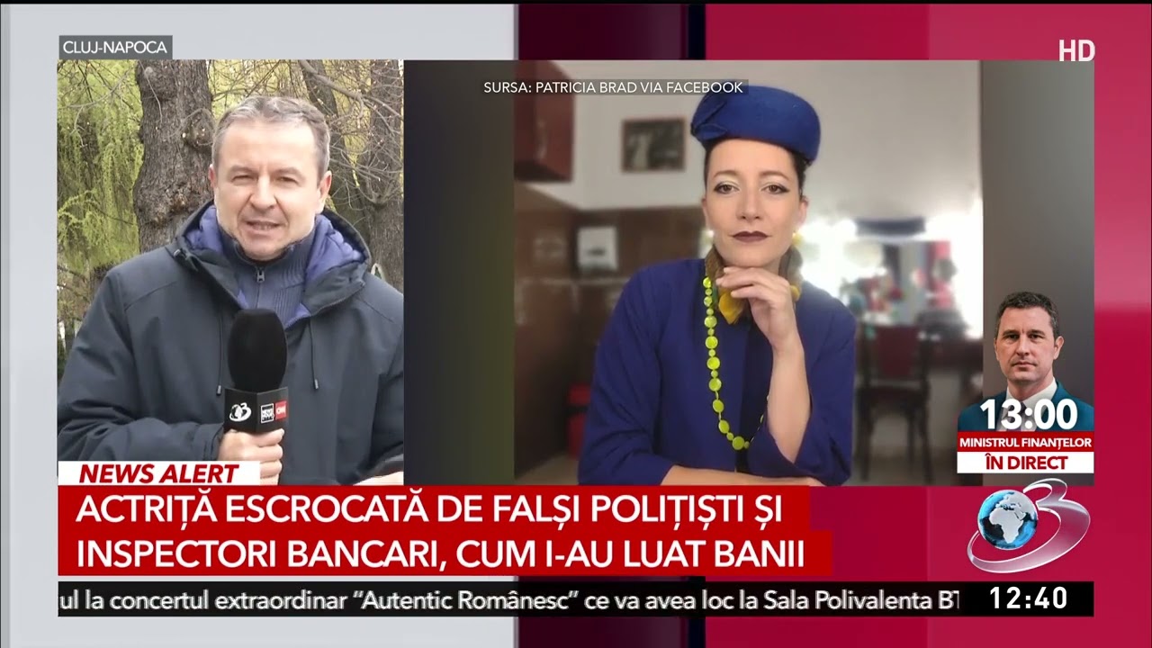 Actriță înșelată de escroci să facă un credit la bancă de 100.000 de lei