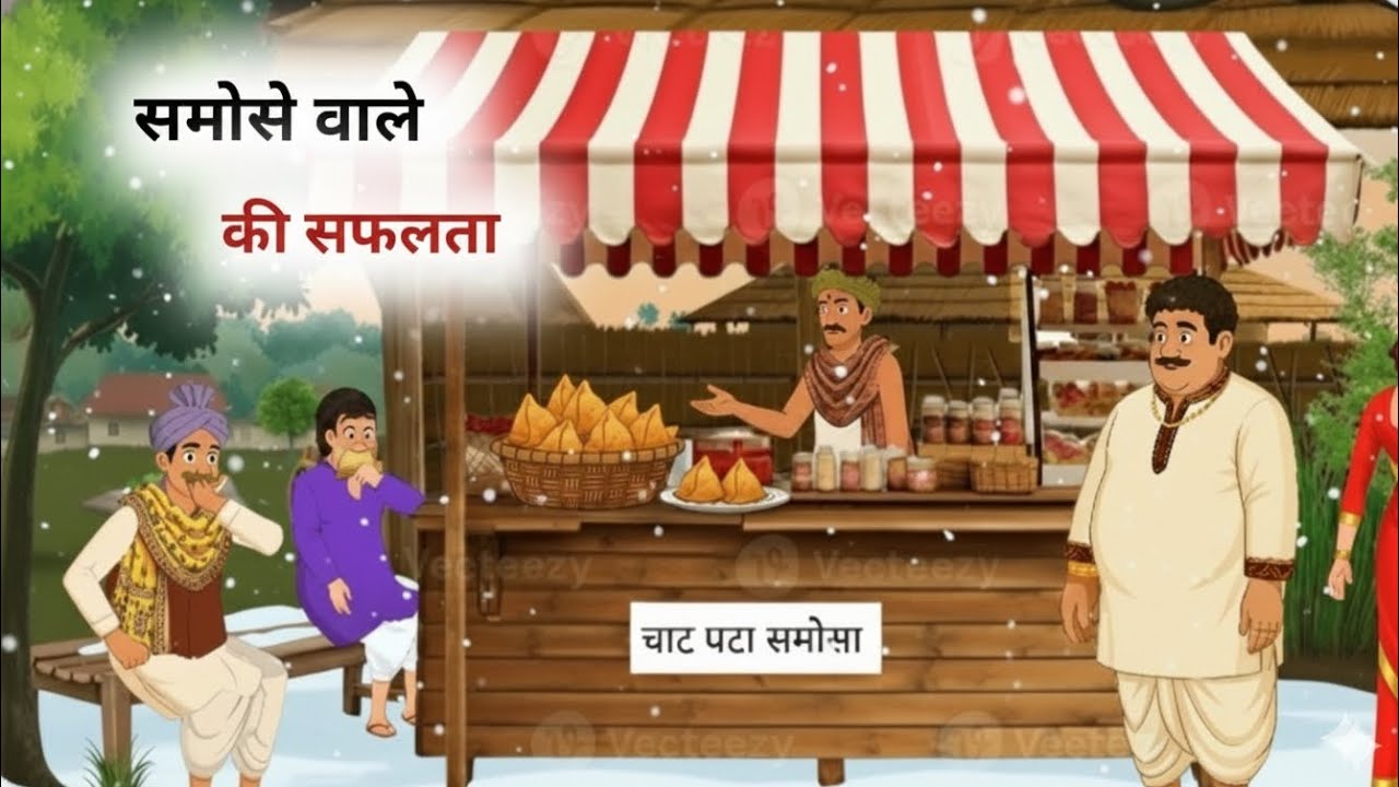 समोसे वाले की सफलता | samose Wale Ki safalta | Hindi Kahani | Moral Stories | Kuku Toon | 