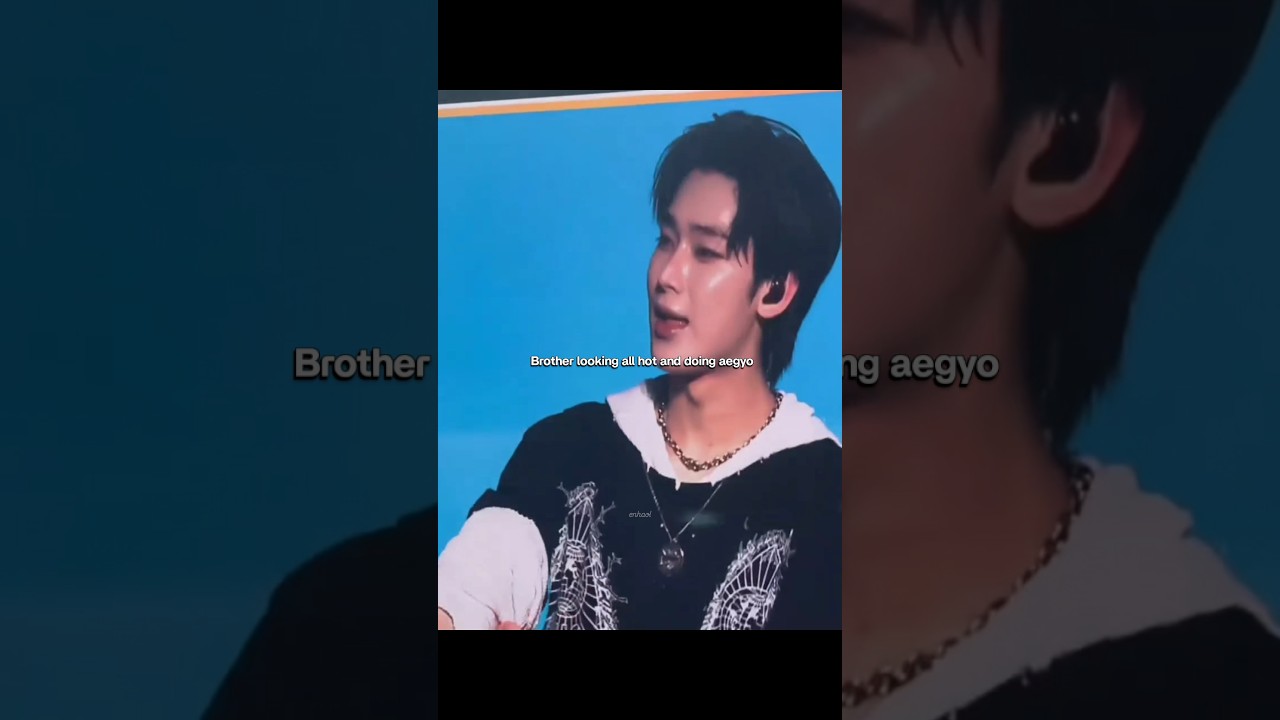 Sunoo doing aegyo looking like that is insane 🫡 