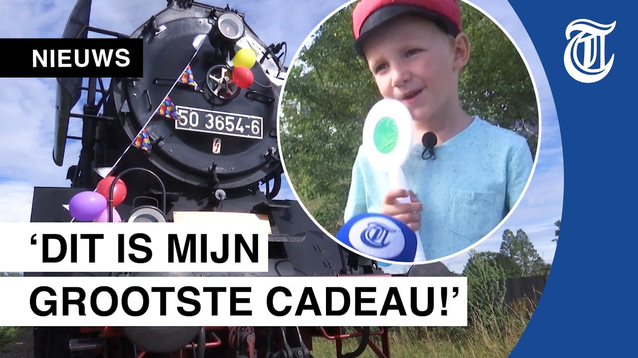 Jongetje (6) is gek van treinen en krijgt bijzondere verrassing