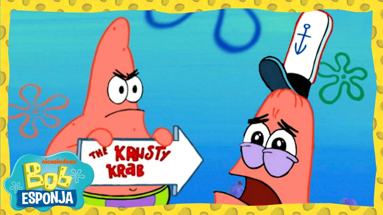 Bob Esponja | Patrick trabalhando no Siri Cascudo | Nickelodeon  | Bob Esponja em Português