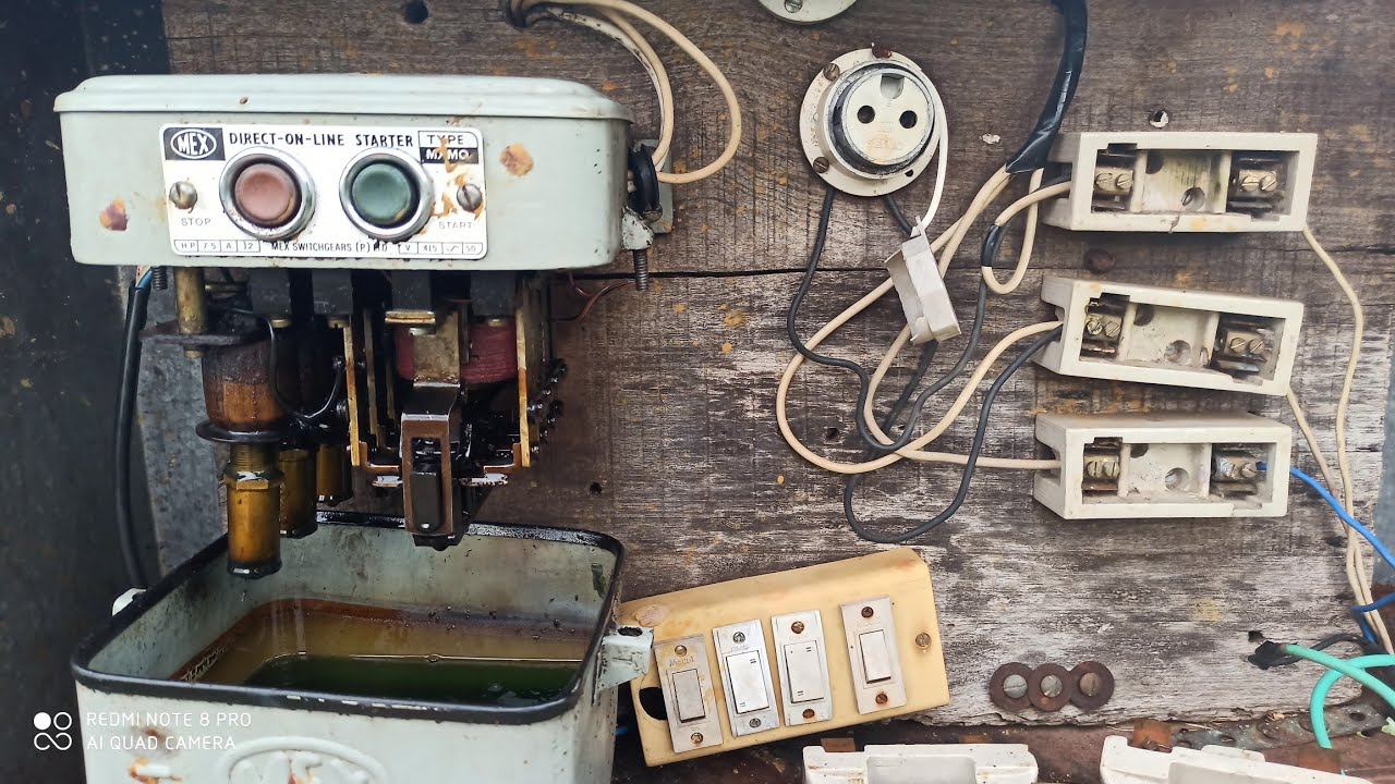 Oil Starter service/ Kayal changing 5 Hp motor in Starter Service in Tamil /#ElectricalTamil