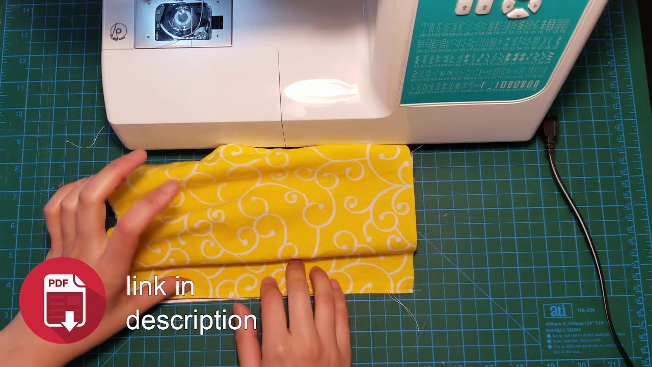Super easy way to make pleats on masks, no ironing