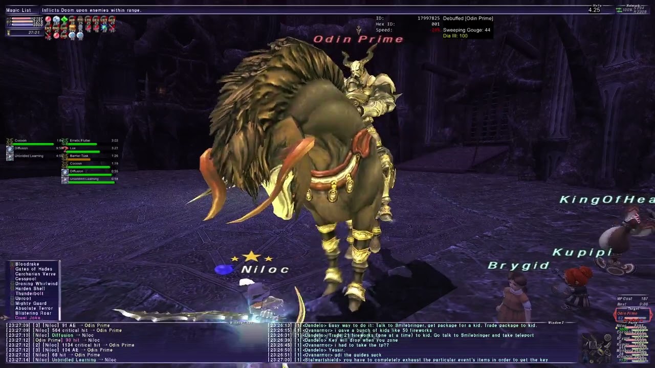 FFXI - High Tier Odin Easy - BLU Solo