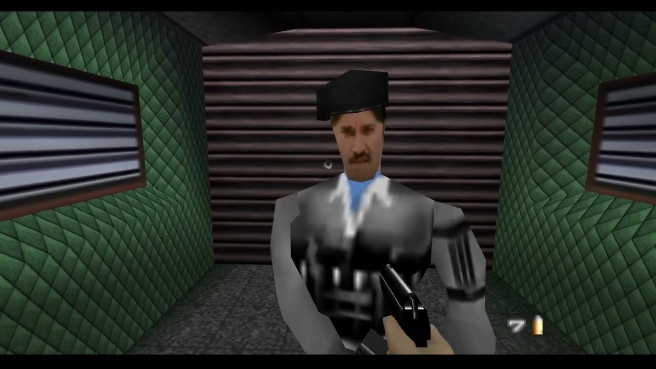 The first (and only) Ghost Guard ever seen in Goldeneye ! NO CHEATS Train (part 3)