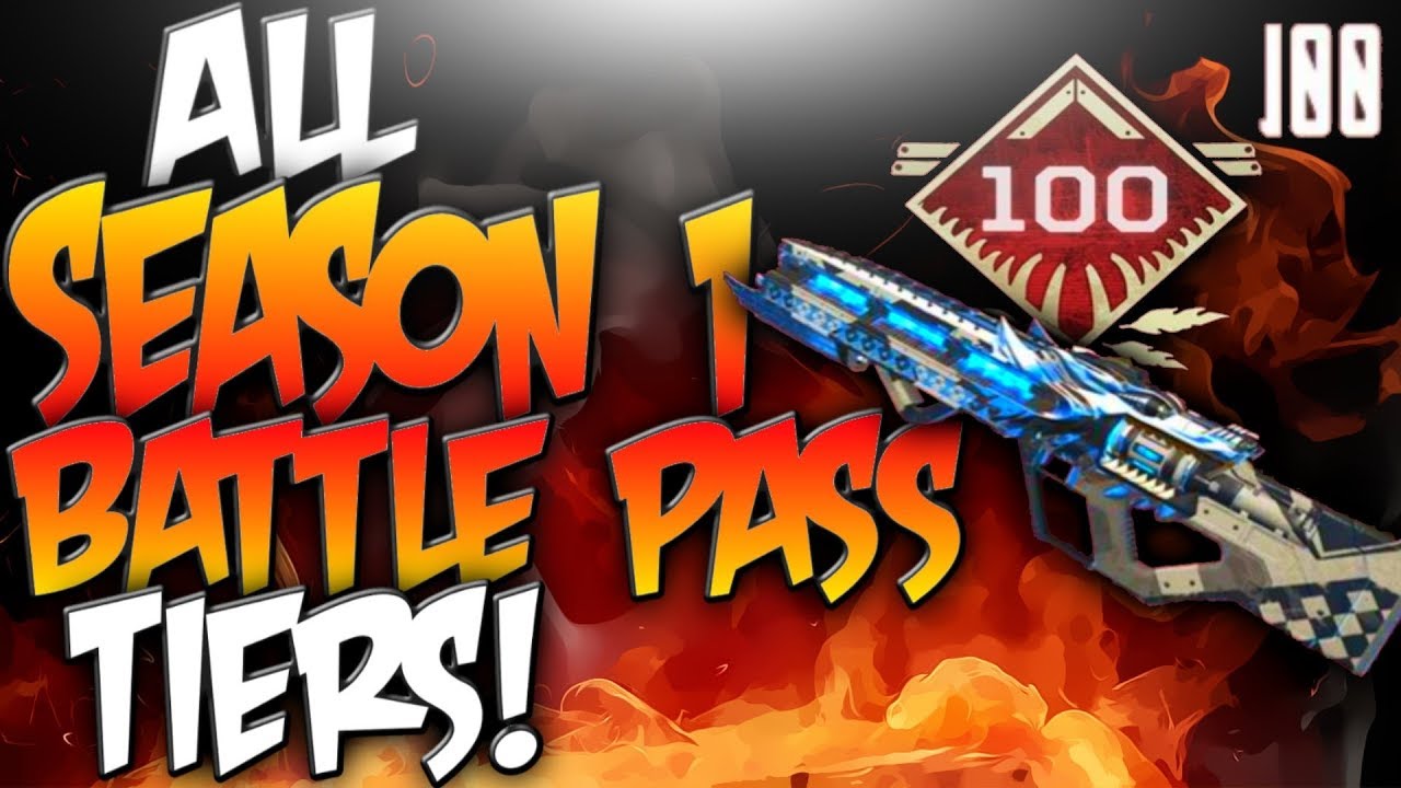 ALL 100 TIERS IN THE APEX LEGENDS SEASON 1 BATTLE PASS