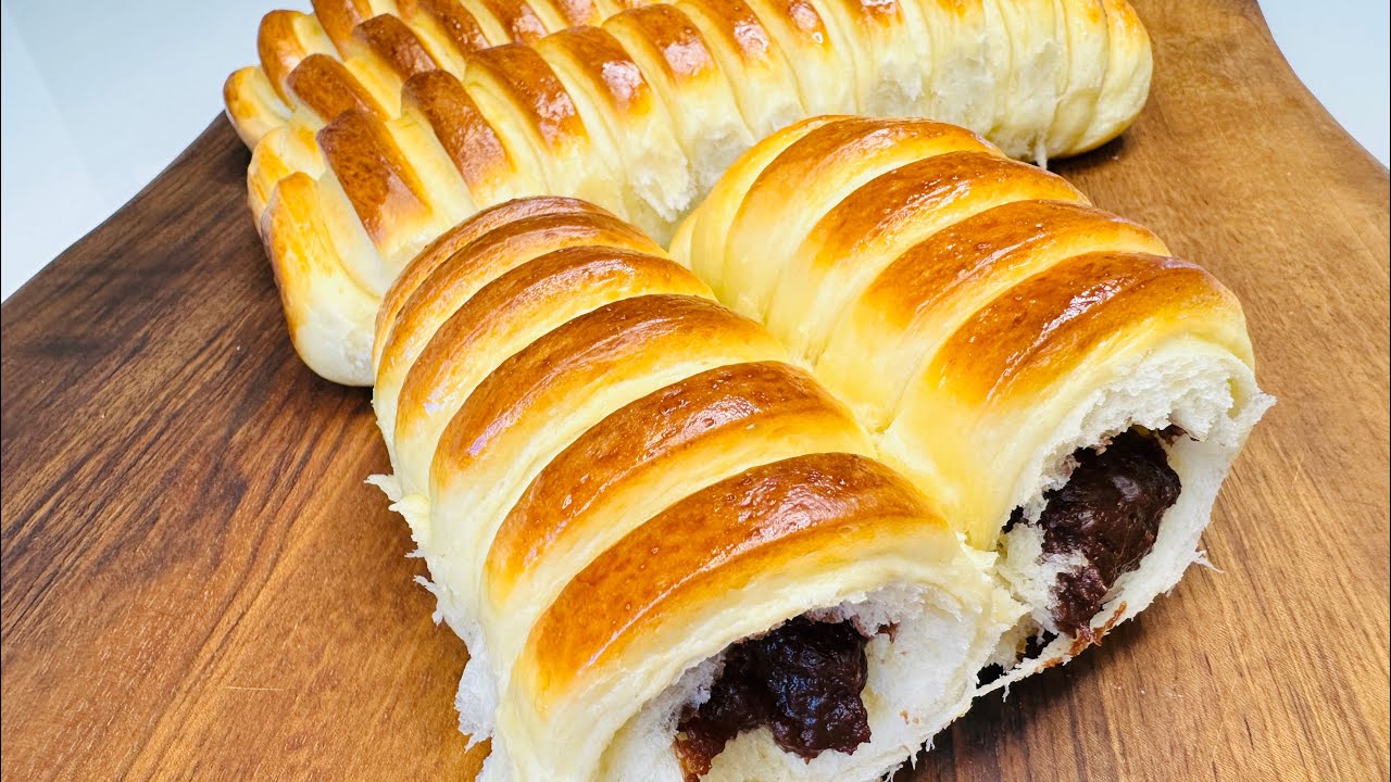 Pahuljasto brioche pecivo punjeno čokoladnom kremom 🤎