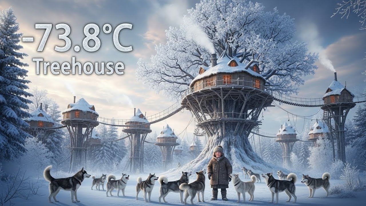 80-Year-Old Woman Hunts in -73°C: Life in a Treehouse in Alaska