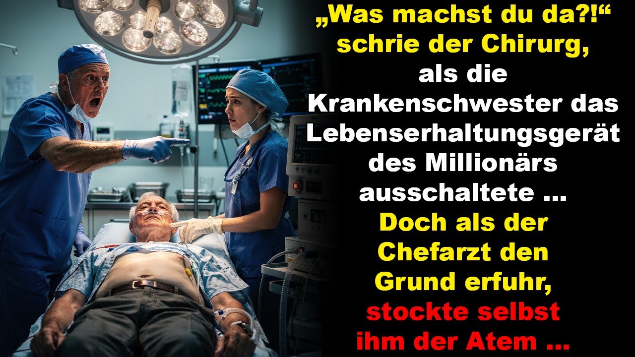 Eine Krankenschwester schaltete das Gerät eines Millionärs aus – der Grund schockierte alle …