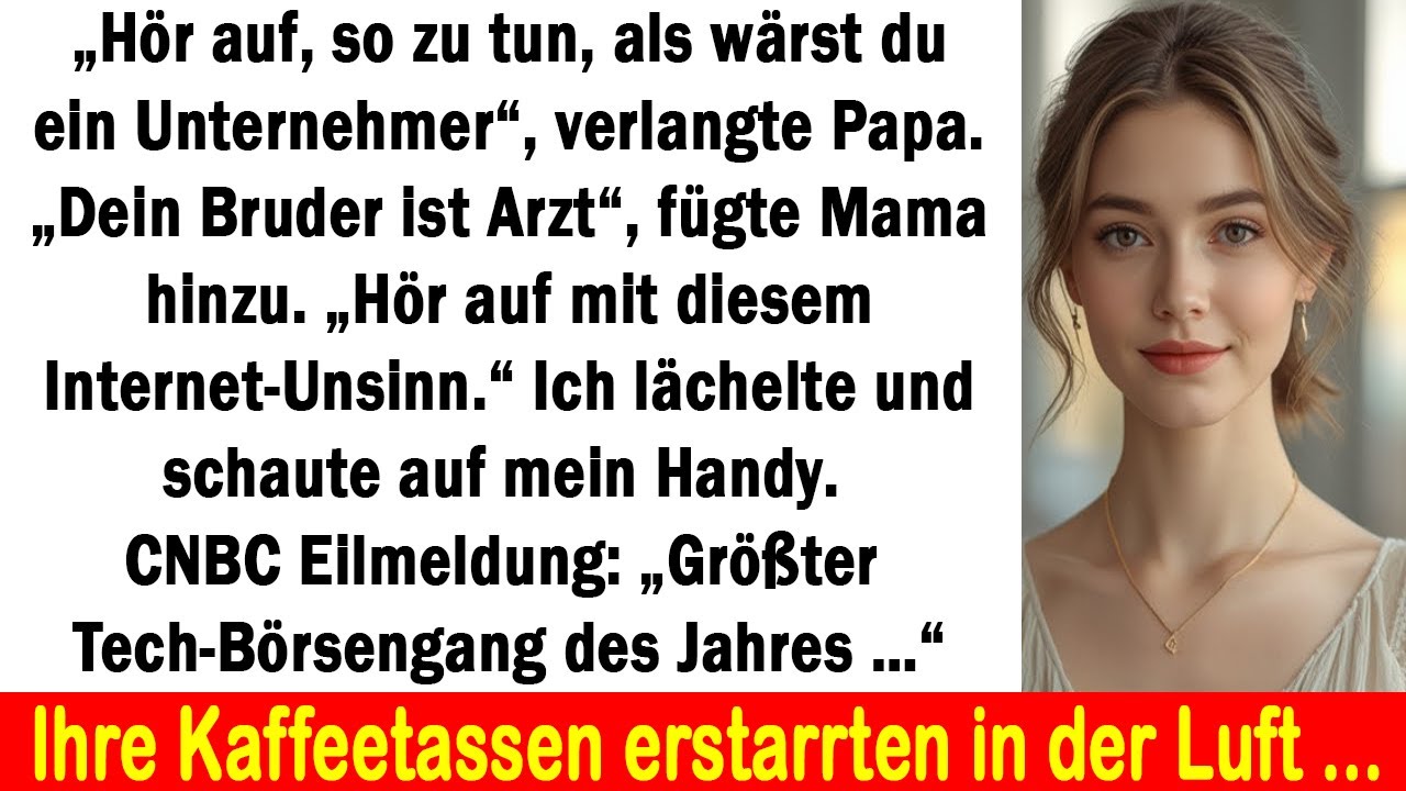 An Weihnachten sagten sie: „Such dir einen Job“ – am Morgen war mein Börsengang 7,2 Milliarden wert.