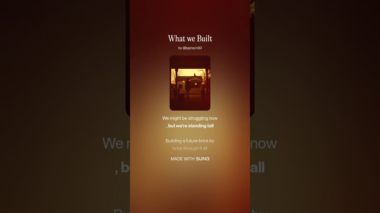 Brandon Pinson - What we Built - @brandonpinson81