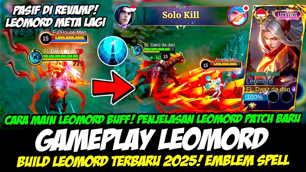 CARA MAIN LEOMORD BUFF❗TIPS LEOMORD TERKUAT❗BUILD LEOMORD TERBARU❗GAMEPLAY LEOMORD