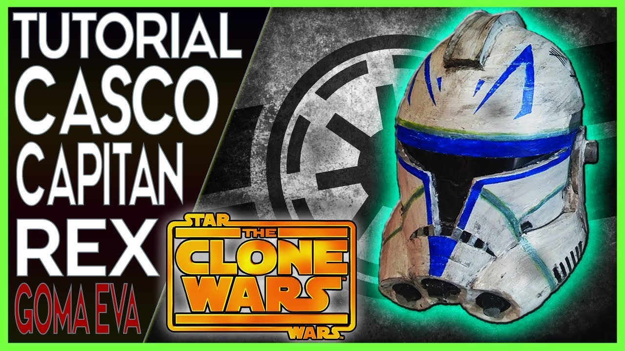 Como Hacer el Casco del Capitán Rex con Goma Eva / Casco de Clone Trooper Fase 2 - Star Wars Cosplay
