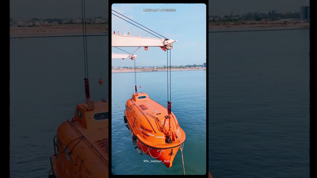 Lifeboat Launch in Action! 🚤🔥 #Shorts