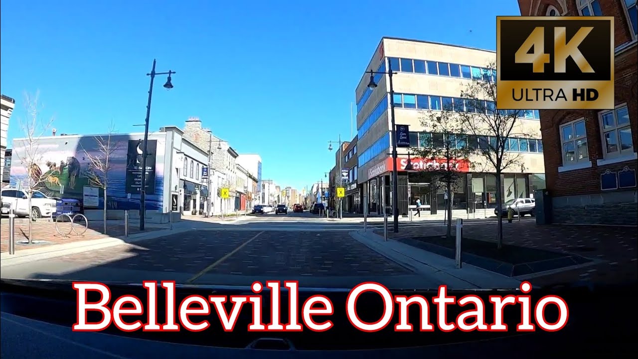 Drive through Belleville Ontario Canada in 4k