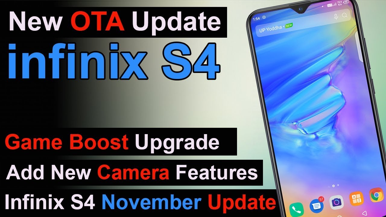 Infinix s4 new OTA update nobember 2019 | Global software update in infinix s4