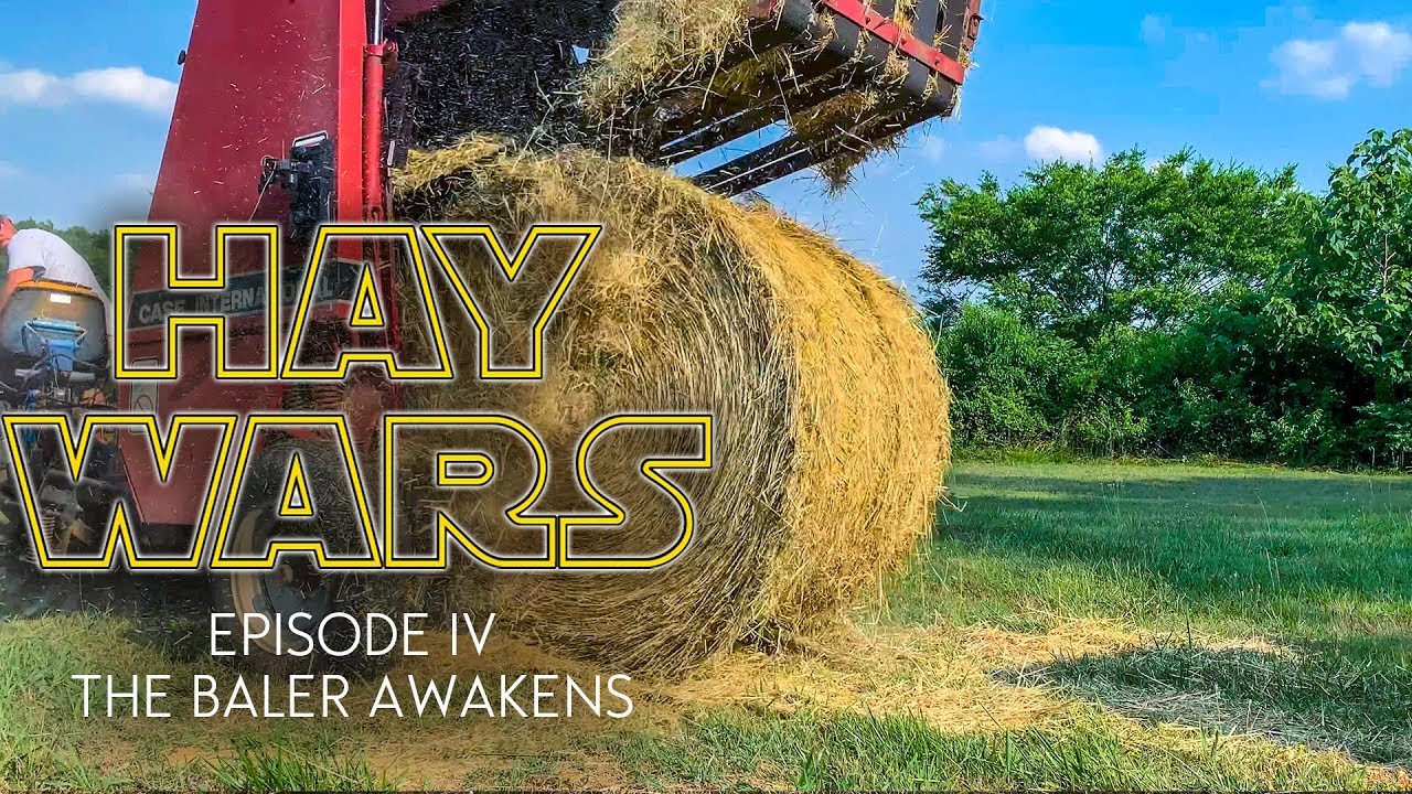 HAY WARS Episode IV - The Baler Awakens | Operating a Case 8420 Round Baler