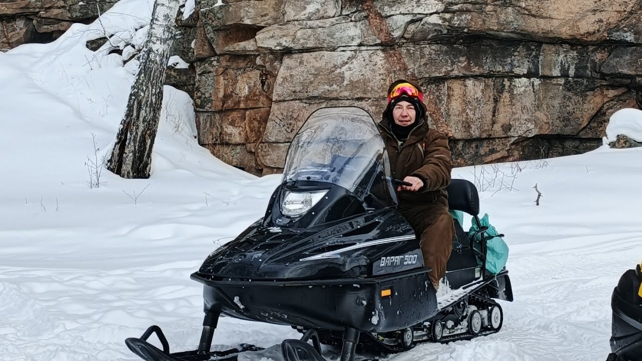 Поменял снегоход, первый выезд на тайге
