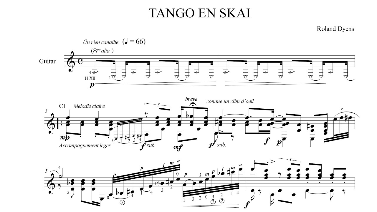 Roland Dyens - Tango en Skaï