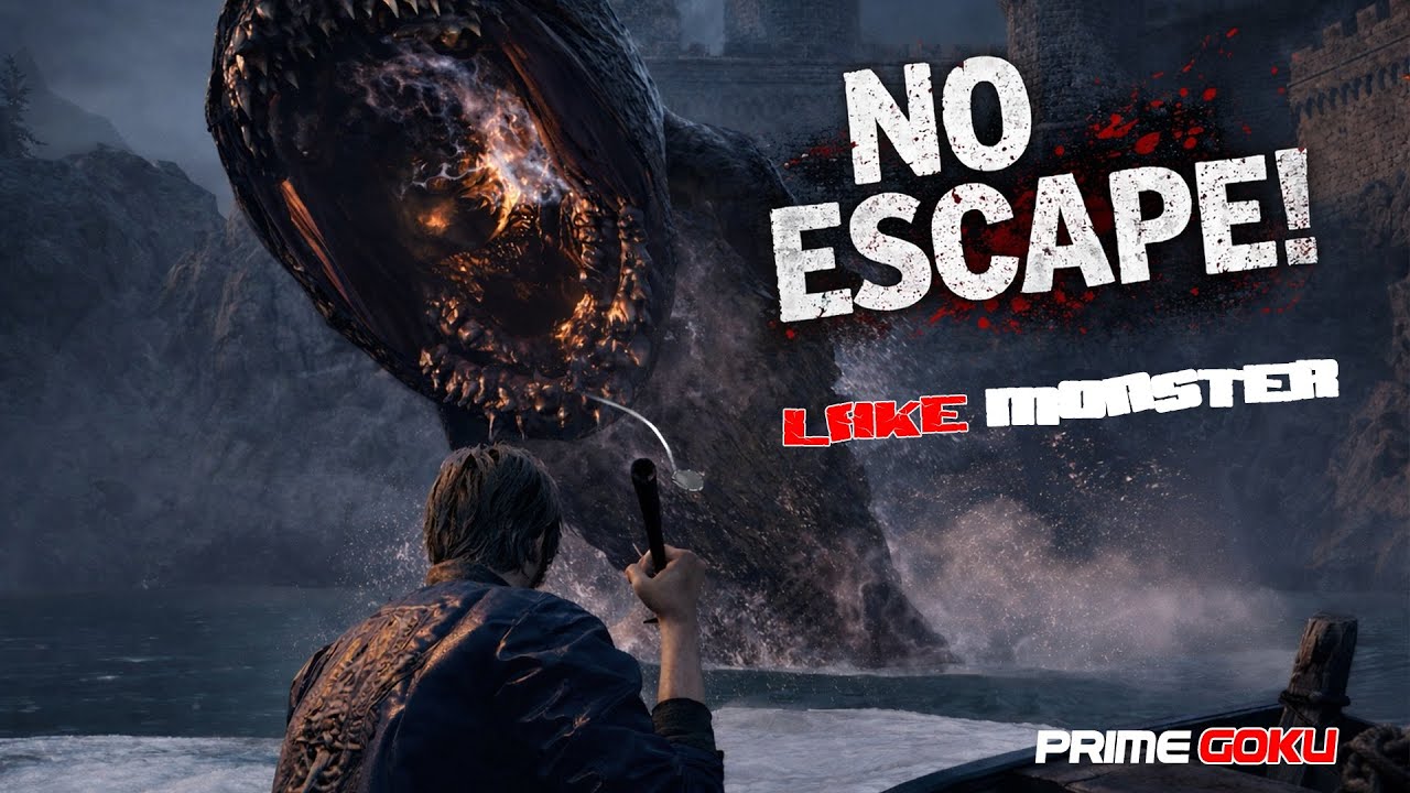 RE4 Remake: Chapter 3's HUGE Del Lago Boss! | Lake Monster Fight 😱⚡