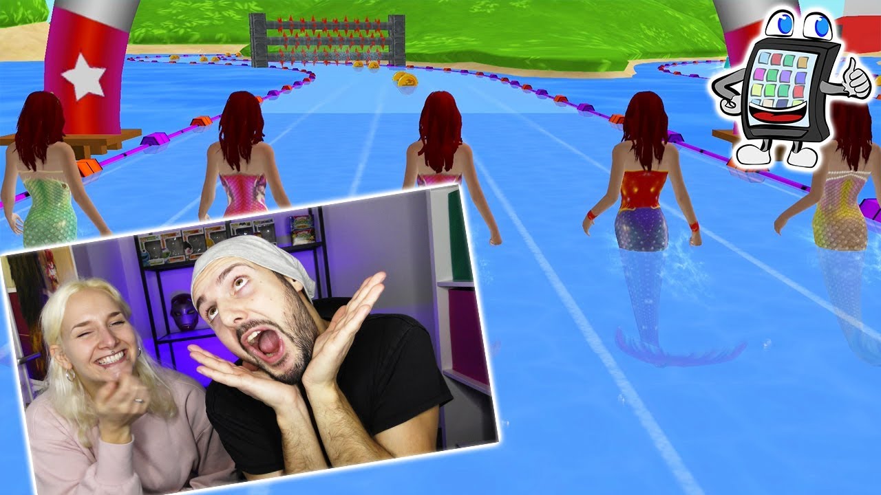 KAAN REAGIERT AUF DIE MEERJUNGFRAUEN RENNEN APP! Werde ich zur hübschen Mermaid? Spiel mit mir Apps