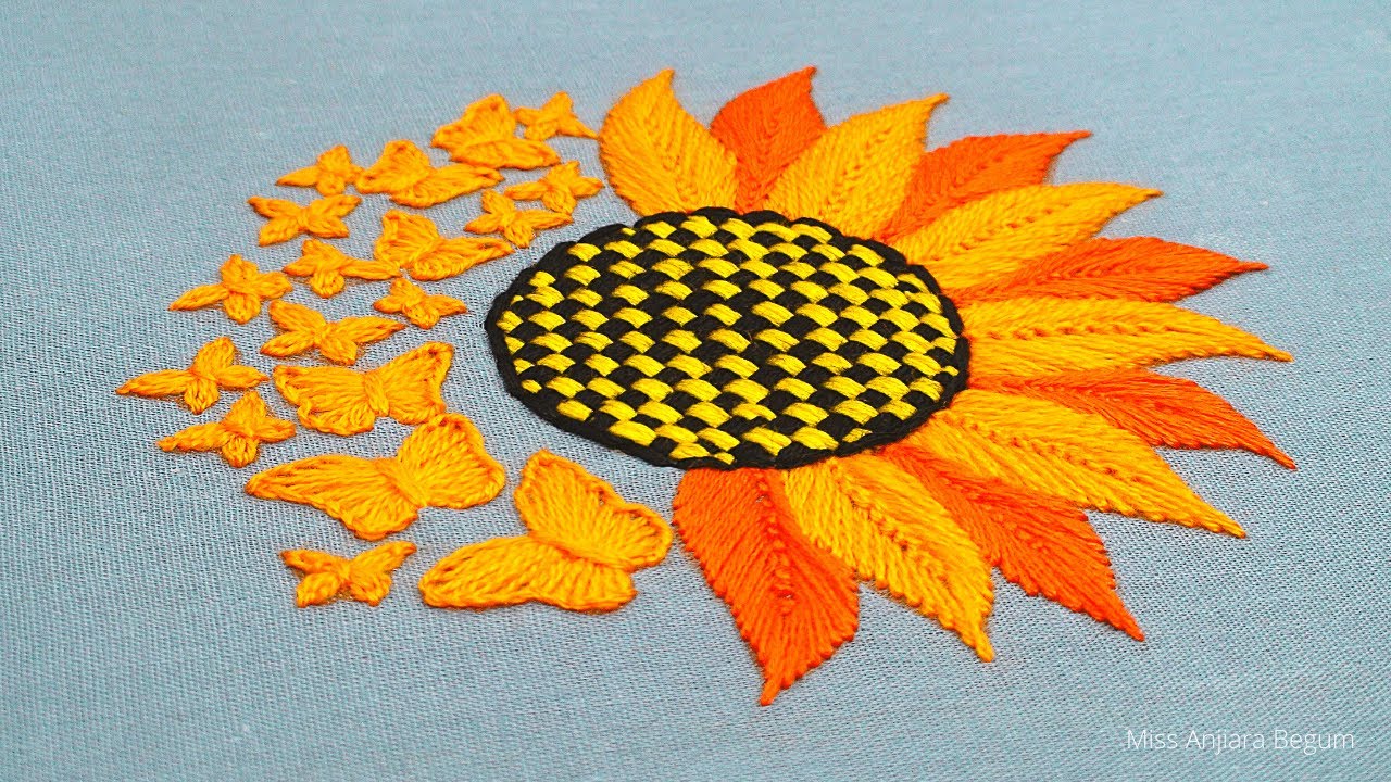 Amazing Cushion Cover Design Embroidery Tutorial, Hand Embroidery Pillow Cover Design New-623