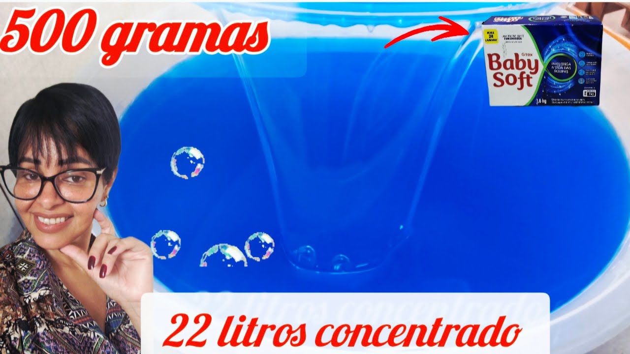 💦BABY SOFT CONCENTRADO: POUCO PRODUTO MUITO SABÃO 22 LITROS!