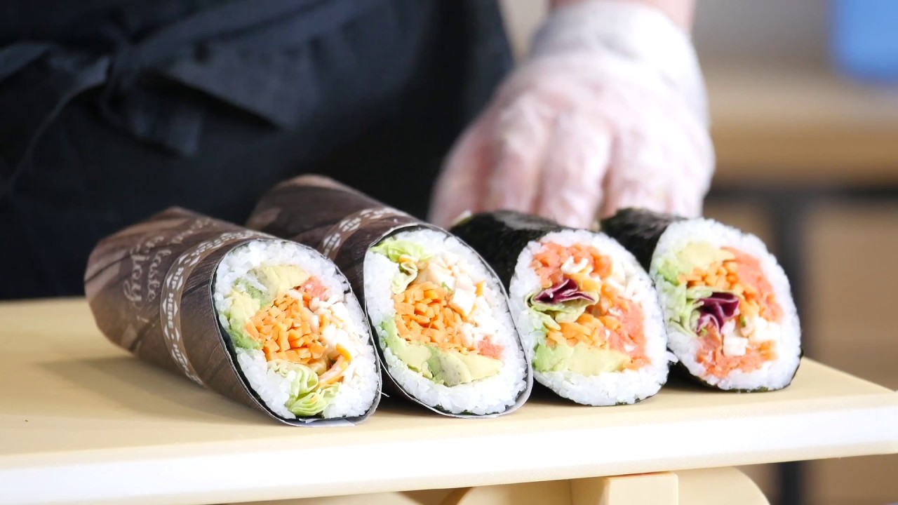 How to make a burrito sushi - Sushi Robots The Sushi School