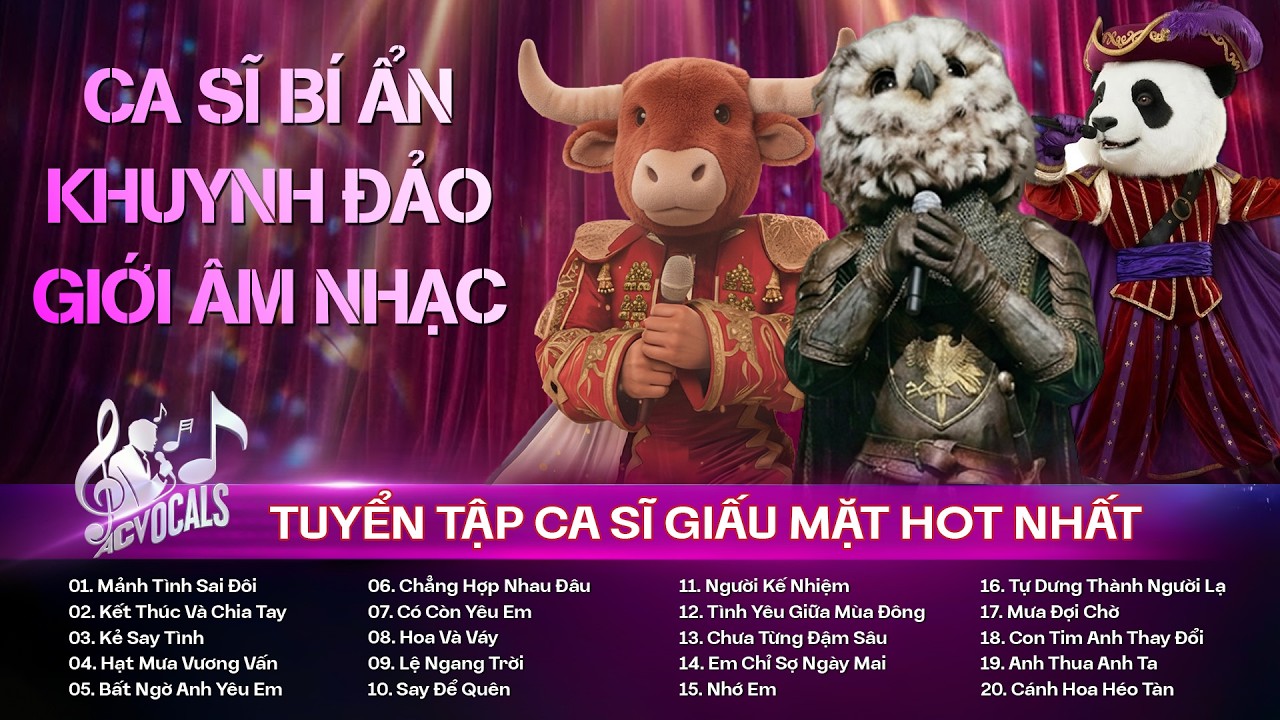 Top Bảng Xếp Hạng Ca Sĩ Giấu Mặt Hay Nhất | Mảnh Tình Sai Đôi, Kết Thúc Và Chia Tay, Kẻ Say Tình...