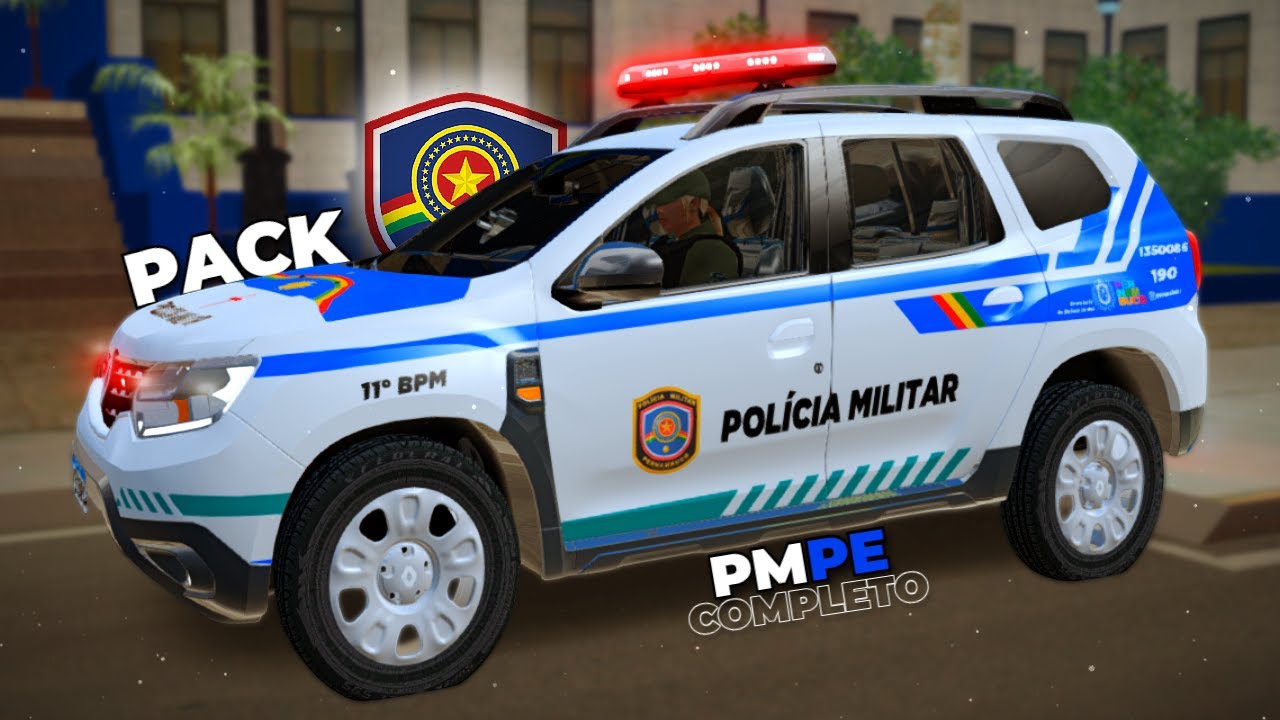 GTA SAN ANDREAS PACK DA POLÍCIA DE PERNAMBUCO - PMPE | NOVAS VIATURAS E SKINS + DELEGACIA PRA PC
