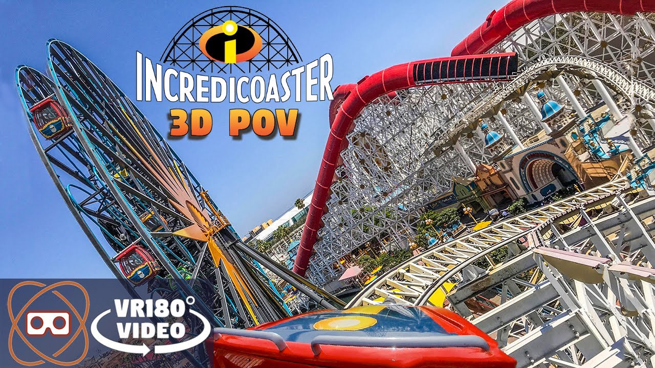 [VR180] Incredicoaster - DCA Incredibles Roller Coaster - VR180° POV