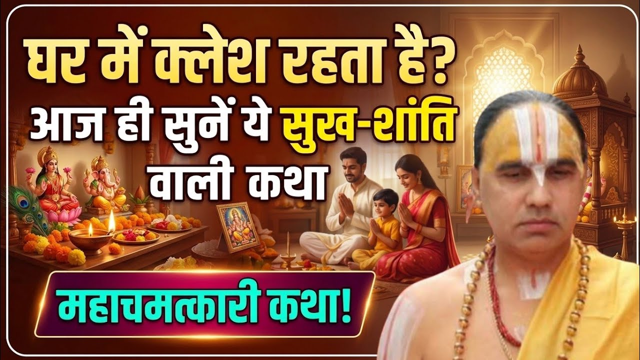 घर में क्लेश रहता हैं? आज ही सुनें ये सुख-शांति वाली कथा।।