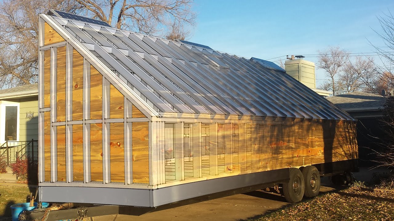 4k HD: The mobile solar wood kiln big reveal.