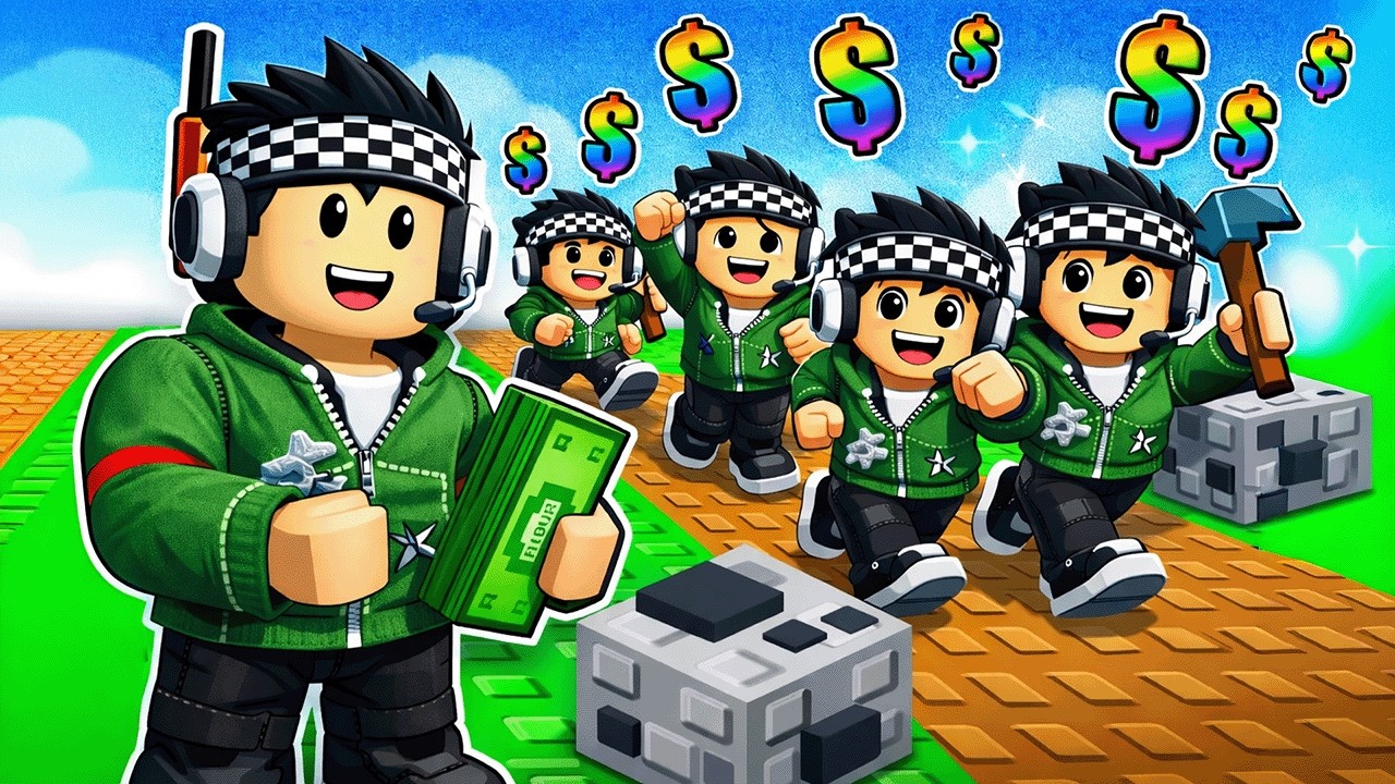 KENDİMİ 9,954,967 KEZ KLONLAYIP SONSUZ MADEN KAZDIM! 💎⛏️ - Roblox